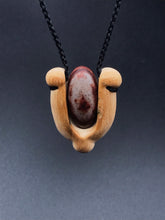 Load image into Gallery viewer, shiva lingam stone pendant necklace
