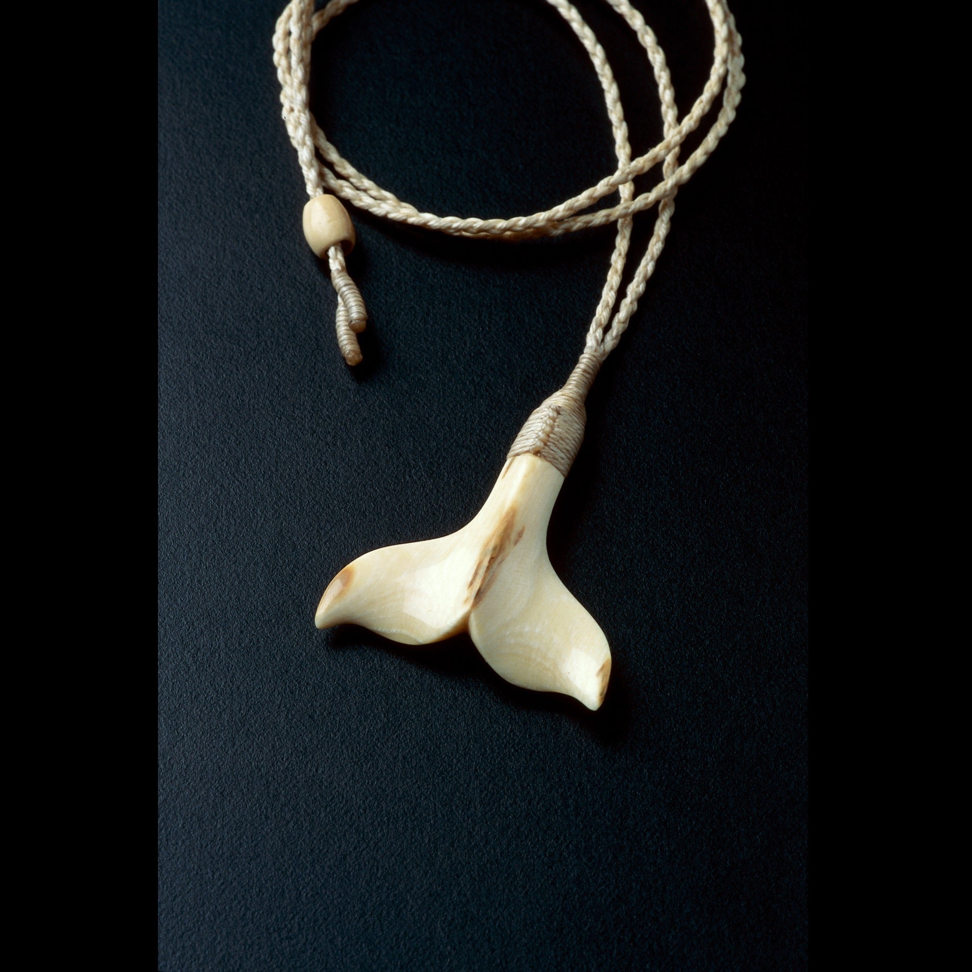 Whale Tail Pendant, Orca Necklace, Carved Whale Tail, Hand Carved