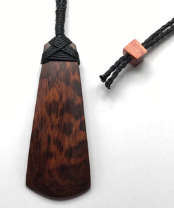 Snakewood Adze Pendant, Hand-carved from Snakewood