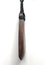 Load image into Gallery viewer, Snakewood Adze Pendant, Hand-carved from Snakewood
