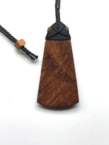 The Pleiades Constellation Adze Pendant, Hand-carved from Lace Red Cedar Burl