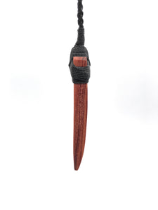 Adze Pendant, Carved Adze Necklace, Pendant for Men, Hand Carved Wood Jewelry, Repurposed Wood