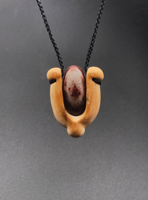 shiva lingam stone pendant necklace